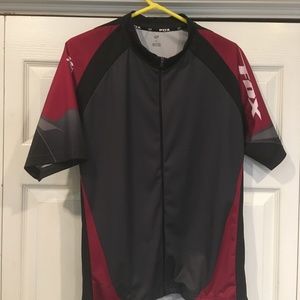 Fox Brothers Racing Shirt Black and Burgundy Kids Size X-Large